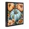 Stupell Industries Three Pumpkins & Florals Floating Frame, design by Creative Studio
